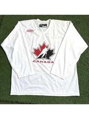 VTG BAUER Official TEAM CANADA Olympic Hockey PRACTICE JERSEY Men Large Mesh NHL